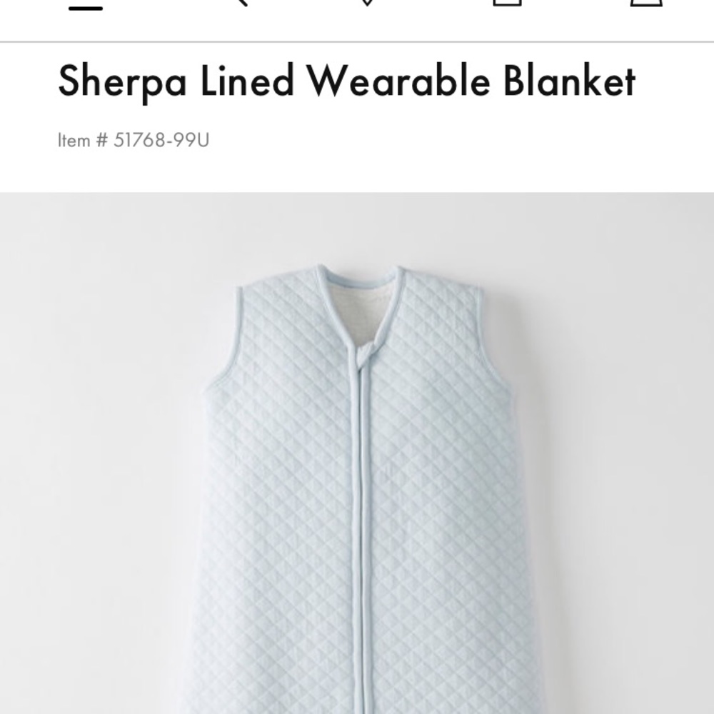 Hanna Andersson  Sherpa sleep sack